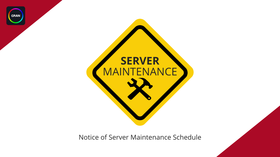 Announcement of Server Maintenance Schedule