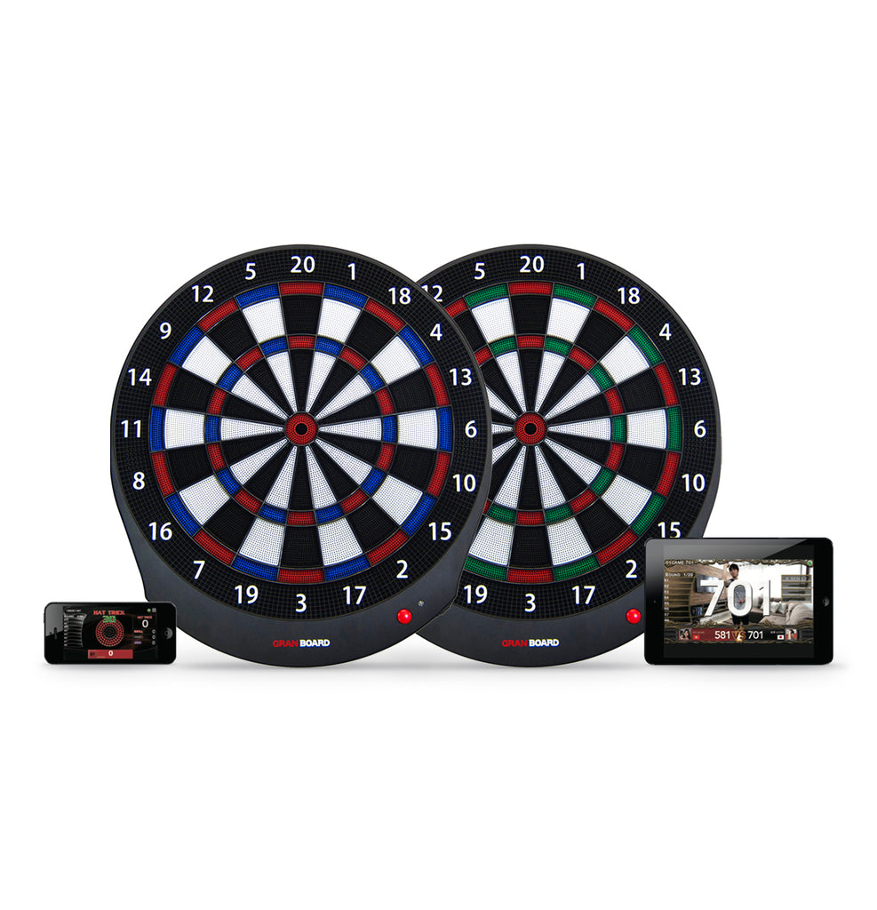 granboard dash electronic dartboard available in 2 colors. dash